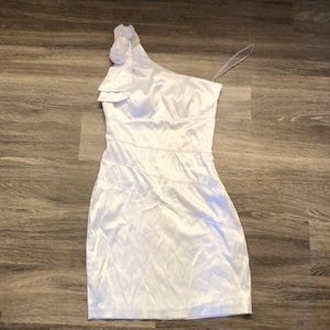 White one strap dress